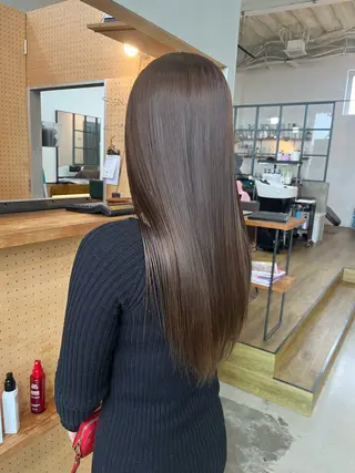 セミロング カラー 平野 朋未のヘアスタイル