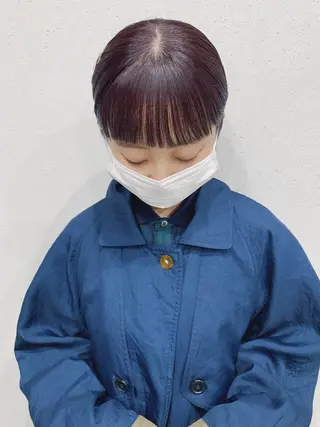 ショート カラー ボブパーマコテ巻き風 パーマNo1深江秀平のヘアスタイル