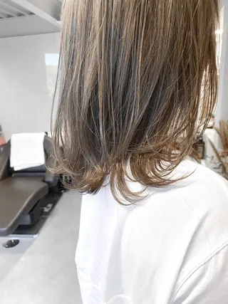 ミディアム カラー ハイトーン×似合わせ 🌱中川慎之介のヘアスタイル