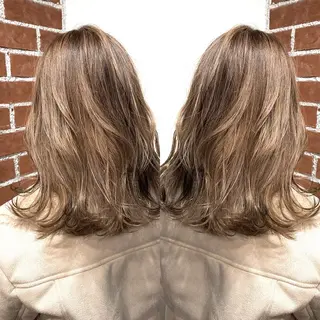 ミディアム カラー 岡崎勇人/レイヤー/ 韓国/ケラチンTRのヘアスタイル