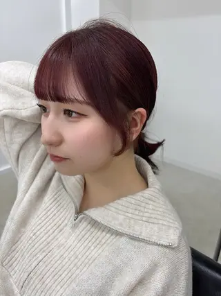 ミディアム カラー 冨木 雄斗のヘアスタイル