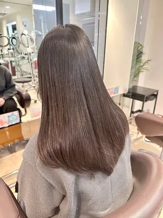 ロング TAYA大阪上本町所属・十場【髪質改善】 【ダブルカラー】のヘアスタイル