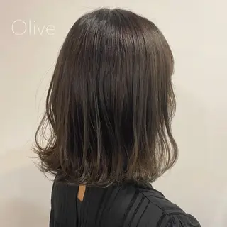ミディアム カラー ヘアアレンジ satsuki 暖色・ブラウンカラーのヘアスタイル