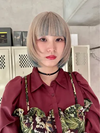 ショート カラー ダブルカラー ブリーチ/kaitoのヘアスタイル