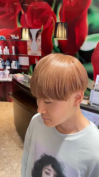 ショート HAIR & MAKE EARTH 土気店所属・🎨メンズブリーチ/ 糸久 尚輝🎨のヘアスタイル