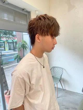 カラー メンズ ROMMY.所属・ナカノユウ/本厚木/ レイヤーカットのヘアスタイル