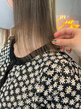 ミディアム 髪質改善&艶カラー/ ほんだあみ (♡)のヘアスタイル