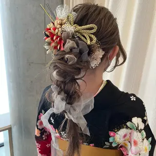 ロング ヘアアレンジ サソウ ユリエ🥥のヘアスタイル