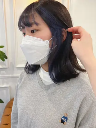 ミディアム SANA推し美容師 CHISA🍒のヘアスタイル