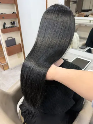 ロング 韓国風パーマ/ヘア セット/店長みづきのヘアスタイル