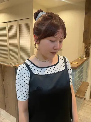 ロング カラー 渋谷 留菜のヘアスタイル