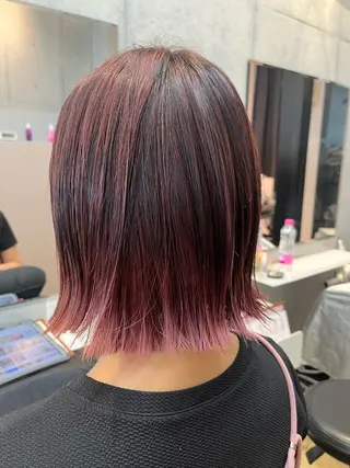 セミロング カコ/レイヤーカット ヘアアレンジのヘアスタイル