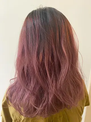 セミロング 北山 なるみのヘアスタイル