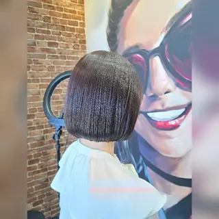 ショート カラー あかね☆ヘアアレンジ /ボブ/縮毛矯正のヘアスタイル