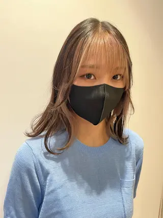 セミロング カラー dogstar小林諒 レイヤー/パーマのヘアスタイル