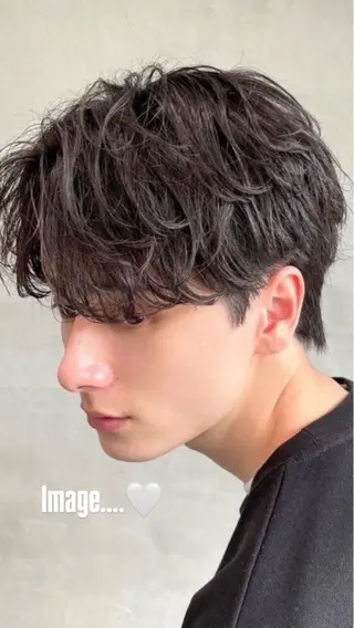 ミディアム パーマ メンズ 🎀ボブカット🍀 みくのヘアスタイル