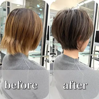 ショート カラー 小池 功のヘアスタイル