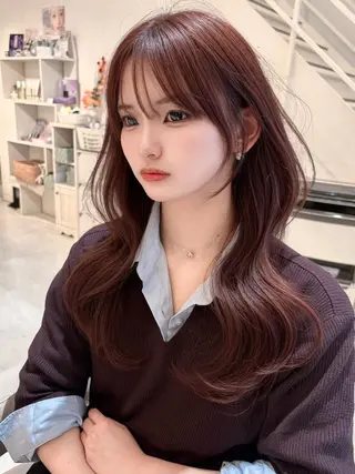 ロング 小顔カット/レイヤー 【WiLL】加藤のヘアスタイル