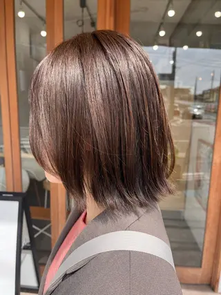 ミディアム カラー 森田 菜留美のヘアスタイル