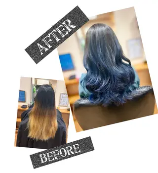 ロング カラー みのり美容室所属・かぁちゃん美容師 橋本のヘアスタイル