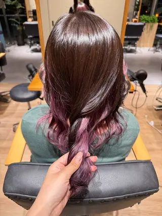 セミロング カラー ハイトーン/透明感 / sanamiのヘアスタイル