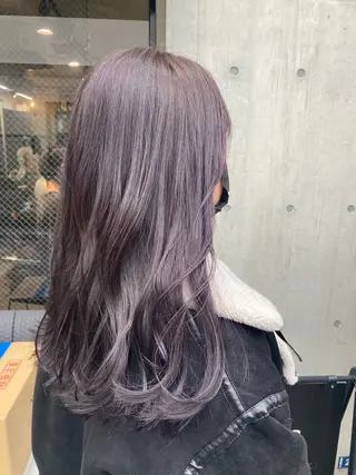 セミロング カラー ✨最安値✨エクステ カラー🌼つきな🌼のヘアスタイル