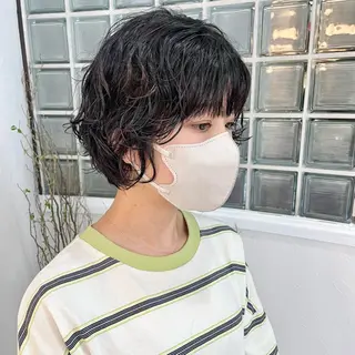 ショート パーマ YUKO/ 似合わせ韓国風パーマのヘアスタイル