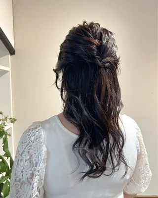 ミディアム アレンジ/新宿 透明感カラー/ヤノのヘアスタイル