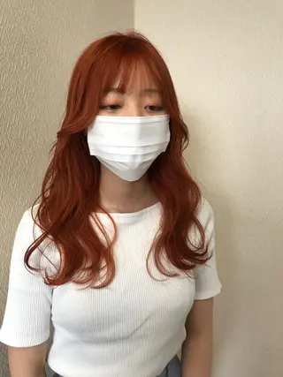 ロング カラー a rikaのヘアスタイル