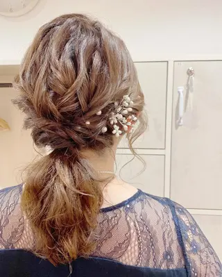セミロング ヘアアレンジ GRANLUSSO 〜グランルッソ駅前店所属・木口 嘉美のヘアスタイル
