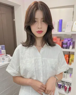 ミディアム 韓国風/髪質改善 赤み消し✨junkiのヘアスタイル