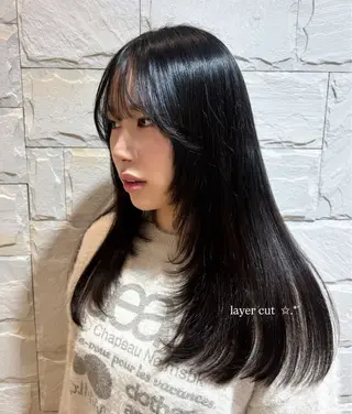 ロング レイヤーカット/艶髪 /パーマaikoのヘアスタイル