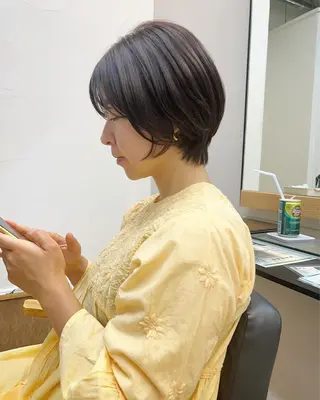 ショート カラー テトネ タカシのヘアスタイル