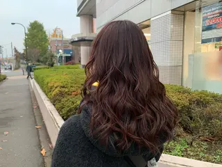 セミロング カラー 遊佐 瑞紀のヘアスタイル