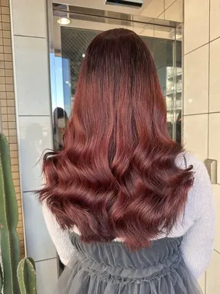 ロング カラー 🧸プルエクステ❤︎ ネイルKAO🧸のヘアスタイル