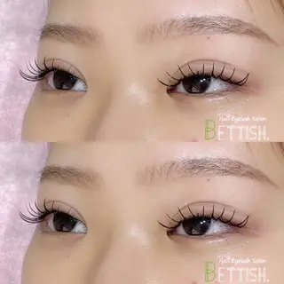 マツエク・マツパ BETTISH🩵 SERIのマツエク・マツパデザイン