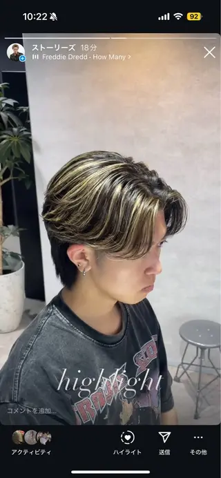 ショート カラー パーマ メンズ トレンド🔥メンズ 特化⚡️網野裕希のヘアスタイル