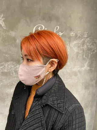 ショート カラー sola方南町所属・原一真/ 外国人ショートヘアのヘアスタイル