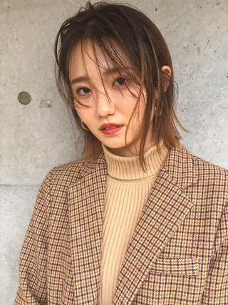 ミディアム nessヤマサキ リュウタのヘアスタイル