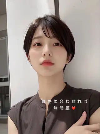 ショート カラー 女性が憧れる ショート/角田愛和のヘアスタイル