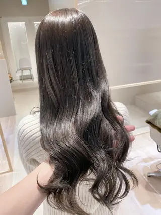 ロング カラー ヘアアレンジ 🥇ブリーチ無し 透明感🥇佐藤のヘアスタイル