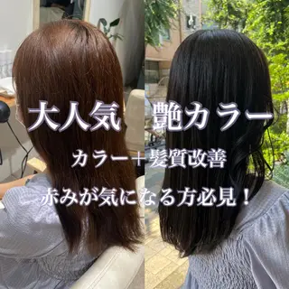 セミロング カラー ZEST kalon RINAのマツエク・マツパデザイン