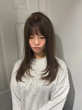 ロング 酸性ストレート /ハイトーン/つばさのヘアスタイル