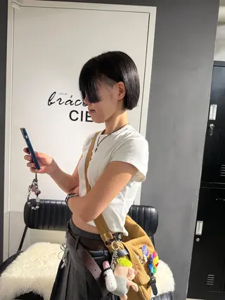 ショート 堀江／韓国／透明感 ／みずき🐩のヘアスタイル