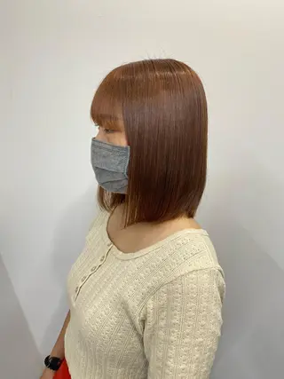 ショート sunc所属・梅田l大人韓国ヘア レイヤー×艶カラーのヘアスタイル