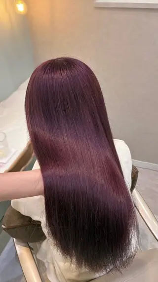 ロング カラー ハイトーン/韓国ヘア senaのヘアスタイル