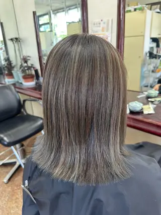 ミディアム カラー 後藤 弓佳のヘアスタイル