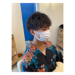 パーマ メンズ 菊池大一 溝の口パーマのヘアスタイル