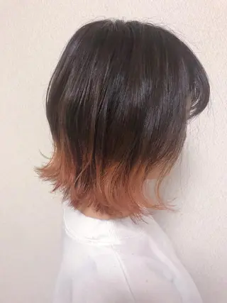 ミディアム カラー ケアブリーチ /髪質 改善/古橋圭史郎のヘアスタイル