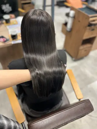 セミロング 韓国ヘア/髪質改善 /艶カラー/sahoのヘアスタイル